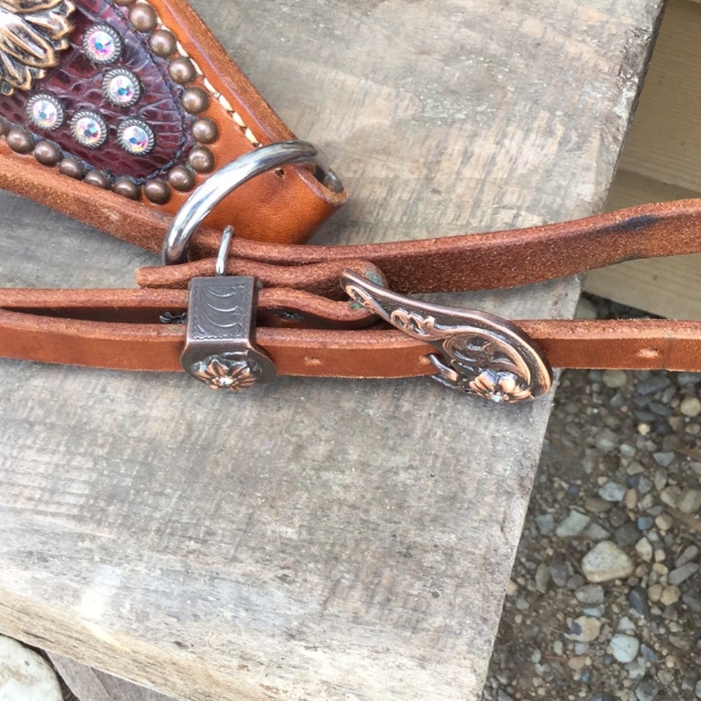 Heritage brand tack set rodeo queen barrel racing cowgirl horse show rhinestone - Picture 10 of 15